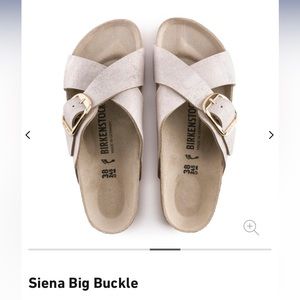 Birkenstock Siena in Washed Rose Gold Sz 38 Eur